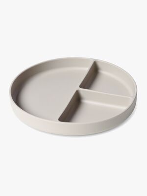 nuuroo Mingo Opdelt Tallerken Silikone, Cobblestone