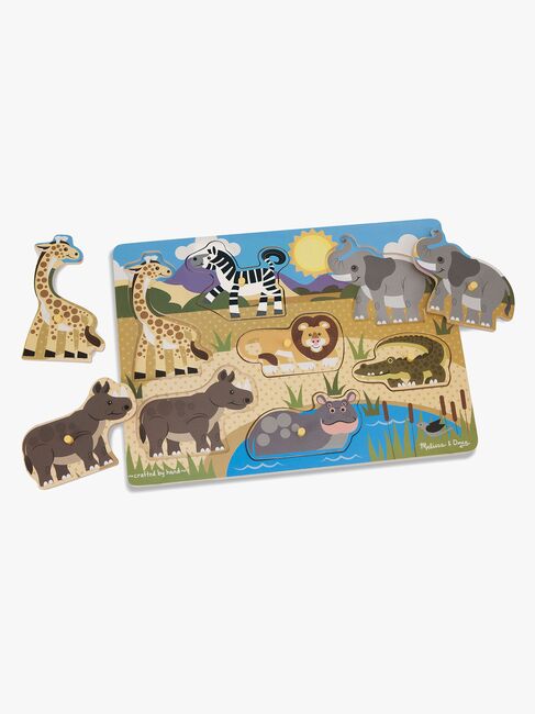 Melissa & Doug Knoppuslespil Safari 7 Brikker