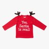 Luca & Lola Baby Langærmet t-shirt Santa Is Real Deer, Red