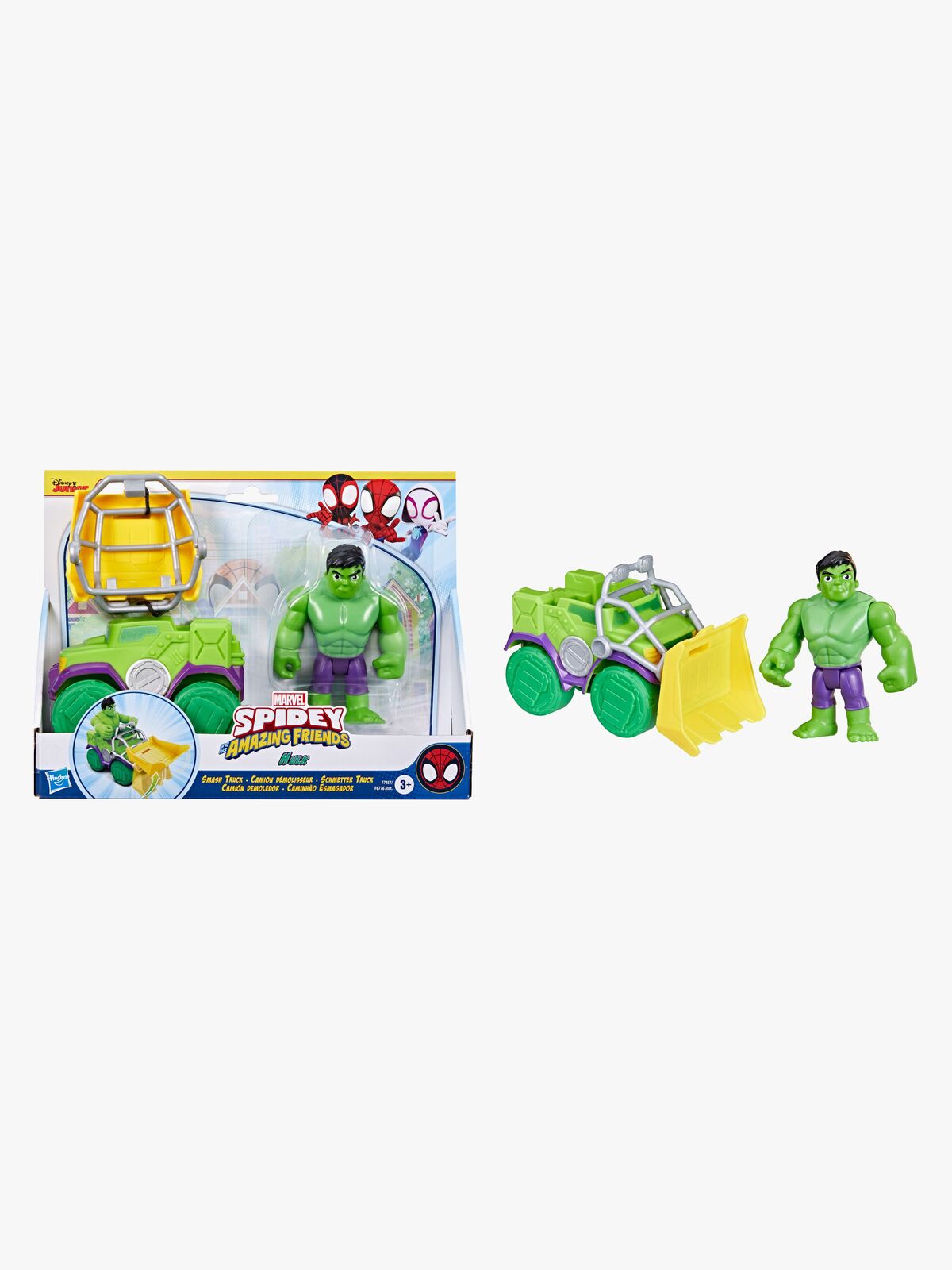 Spidey And His Amazing Friends Figur med Transportmiddel Hulk Truck