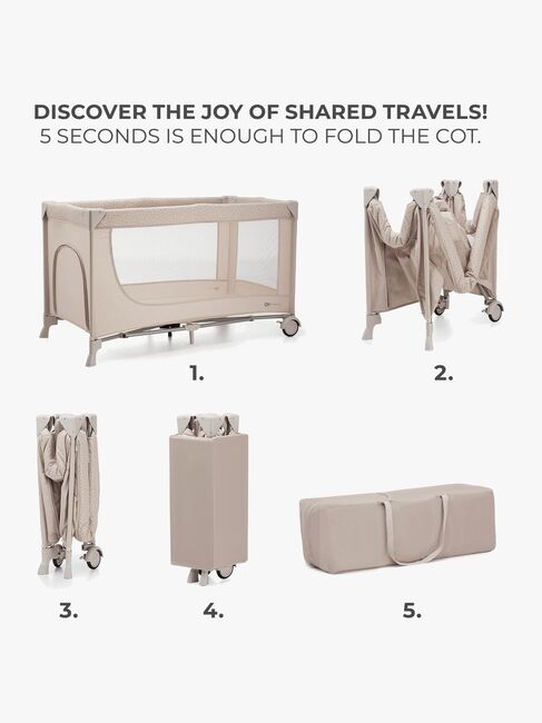 Kinderkraft JOY 2 Weekendseng, Beige