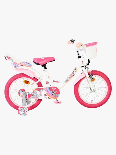 Volare Unicorn Cykel 16 Tommer, Hvid