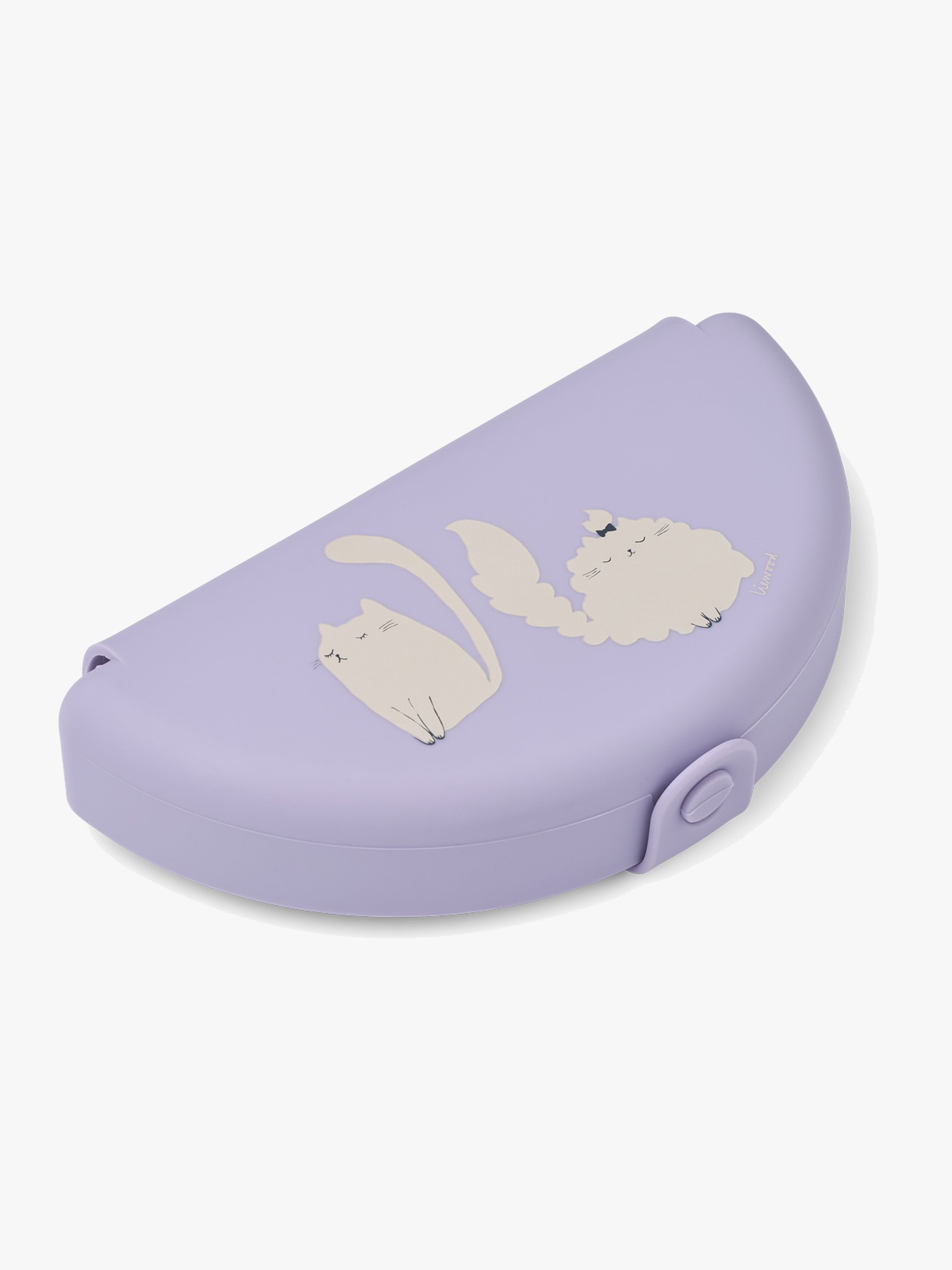 LIEWOOD Eugene Sammenfoldelig Madkasse, Cat/Warm lilac