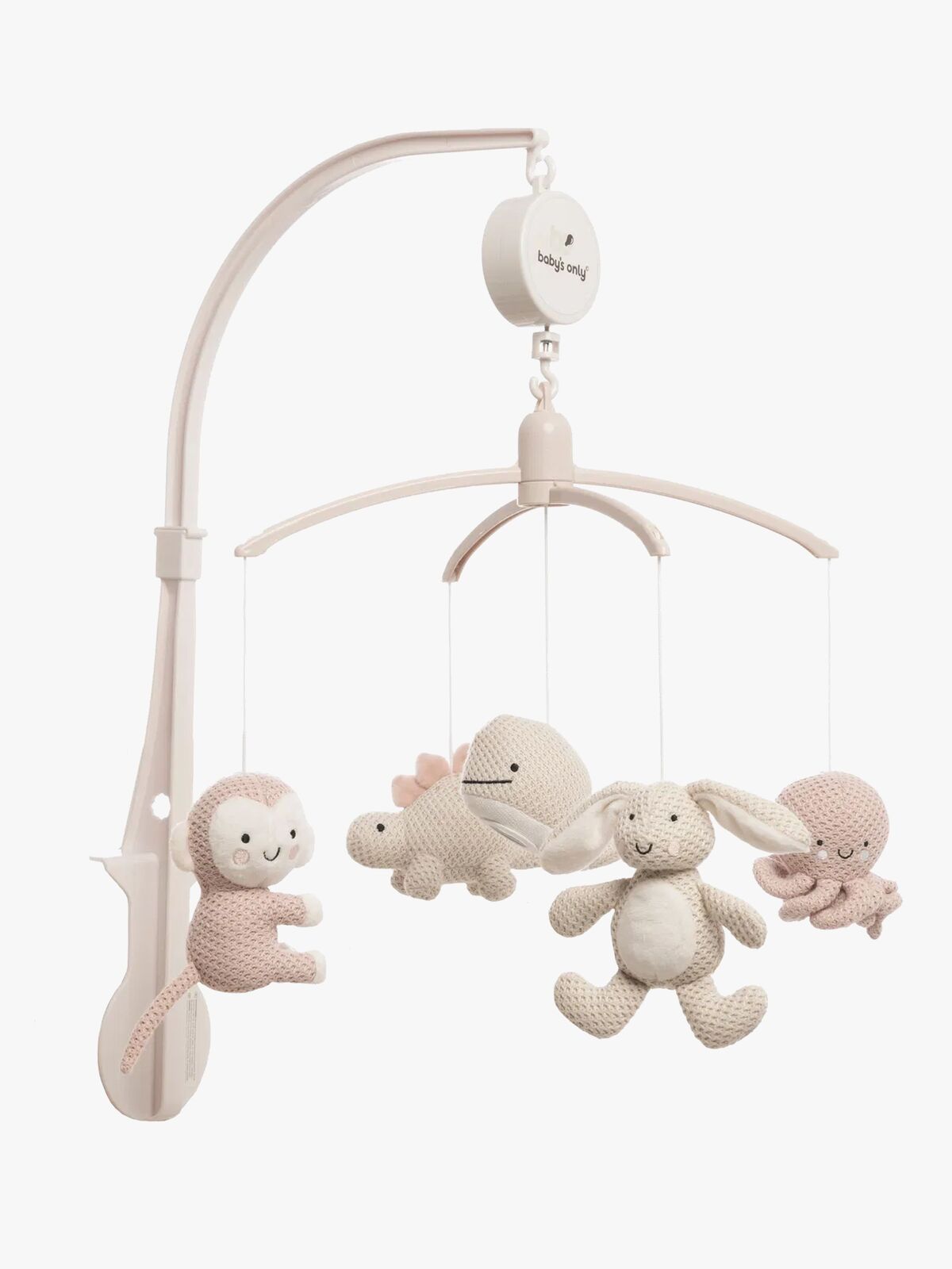 Baby's Only Musikuro Animals, Old Pink/Warm Linen