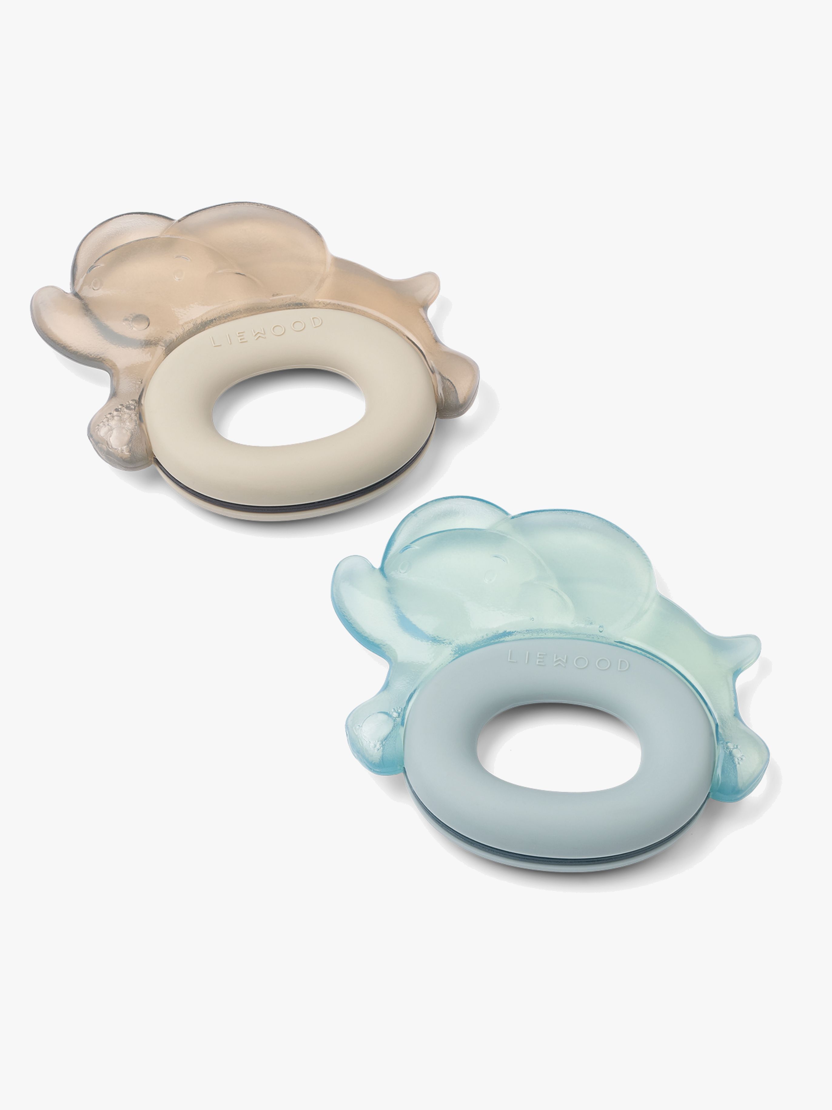 LIEWOOD Rita Elephant Bidering 2-pak, Sandy/Dove blue