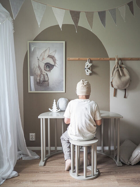 FitWood LUOTO Skammel, Beige