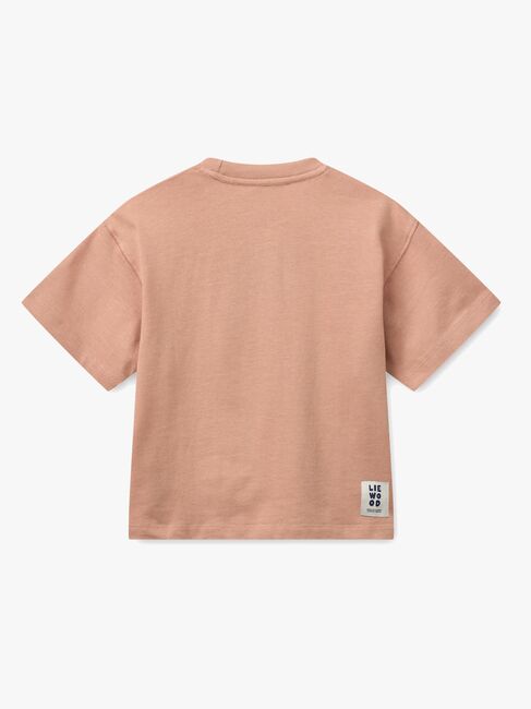 LIEWOOD Tyler Placement T-shirt, Sweetshearts/Pale Tuscany