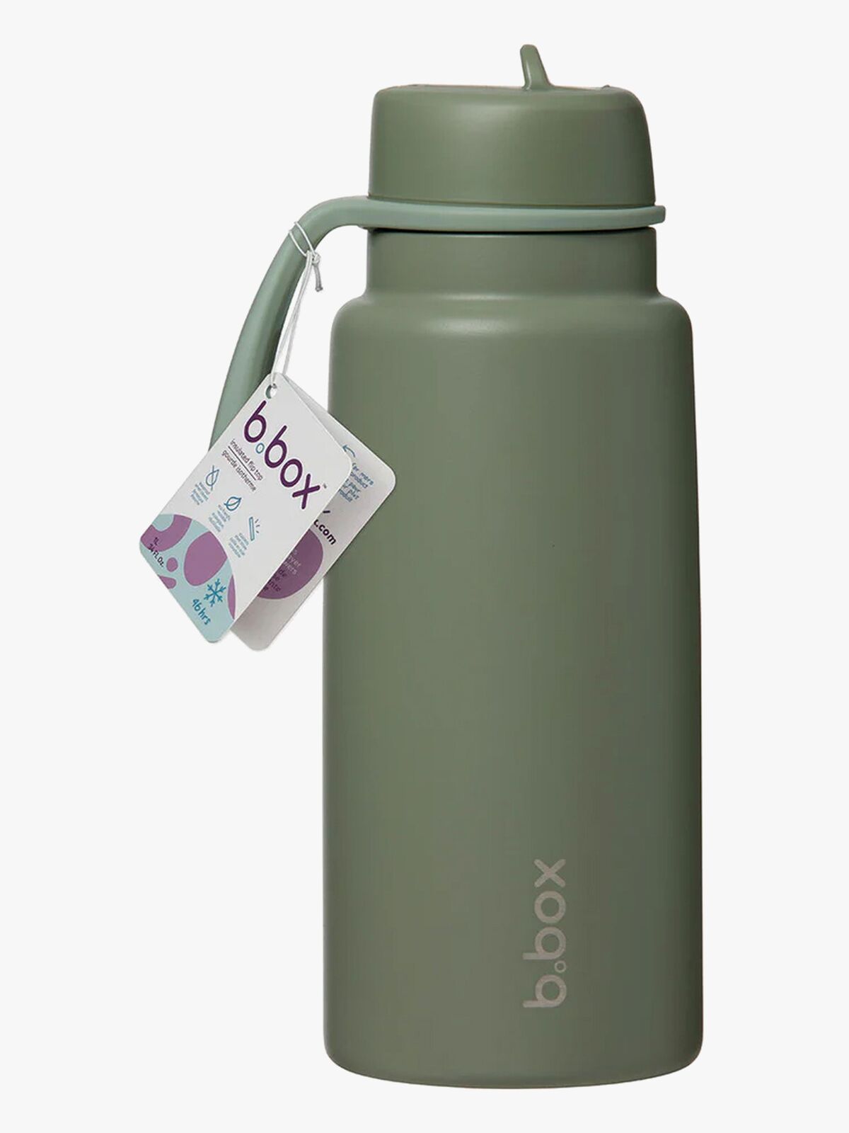b.box Drikkedunk med Flip Top 1L, Olive