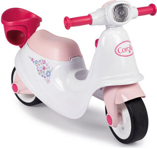 Smoby Corolle Ride-On Scooter, Lyserød/Hvid