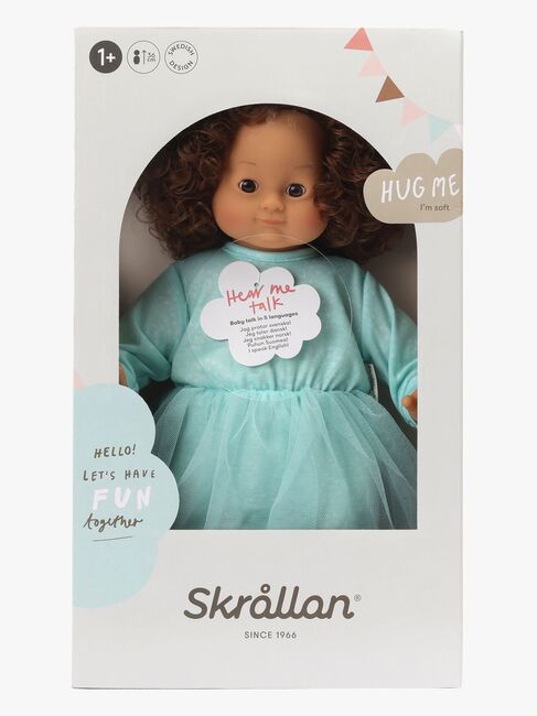 Skrållan Lillan Taledukke Mørkt Hår 36 cm