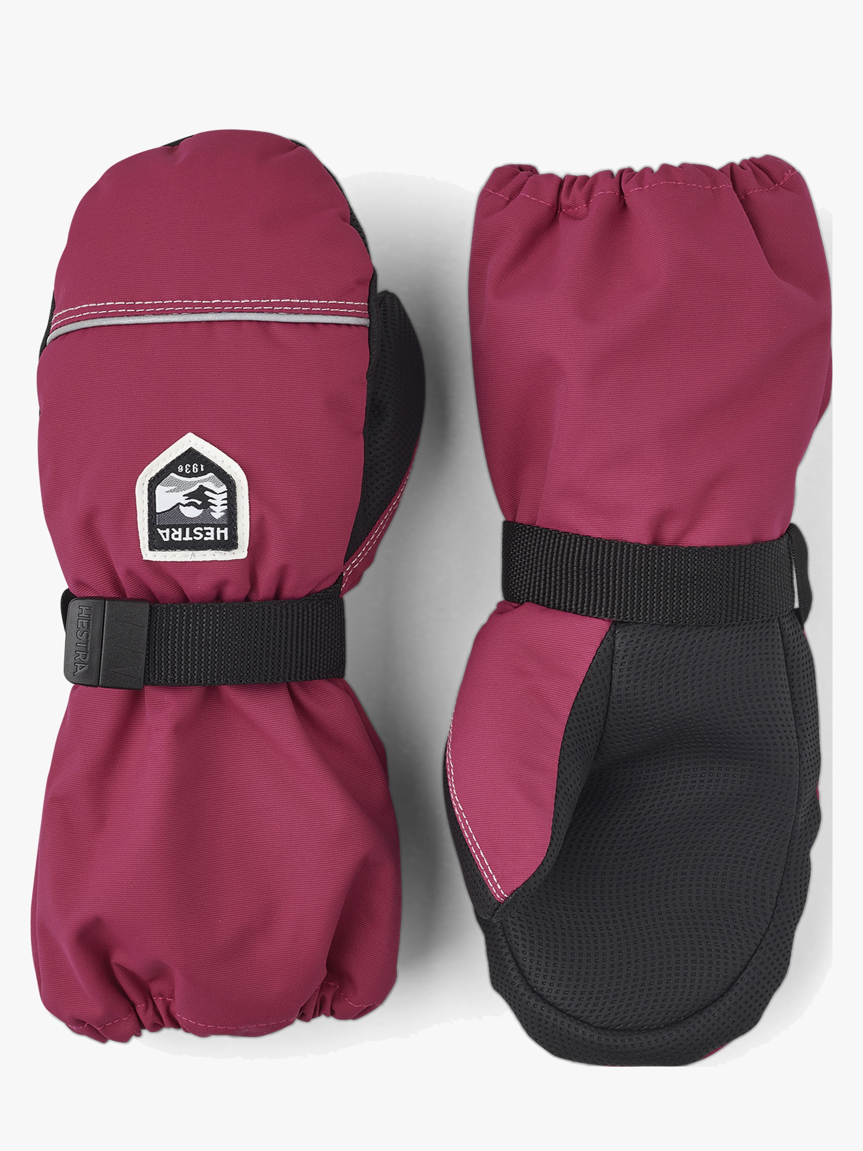 Hestra Kid's Wool Terry Vanter, Fuchsia, 2