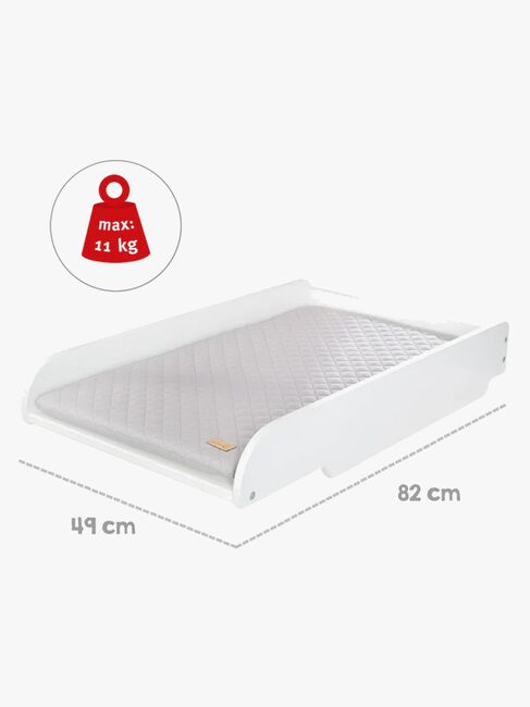 Roba Puslebord inkl. Roba Style Puslepude, White/Grey