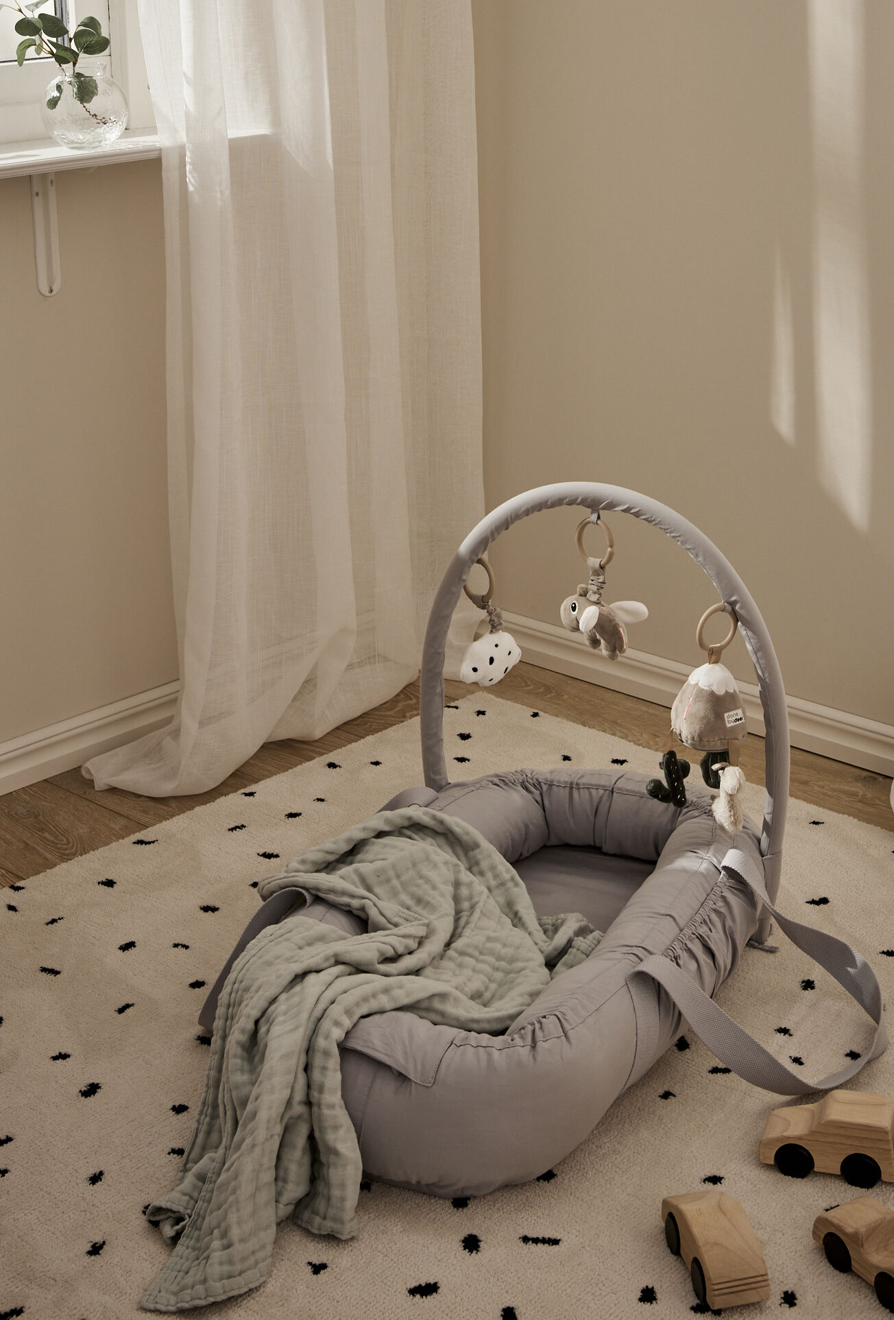 Alice & Fox ASTRID Babynest, Lysegrå
