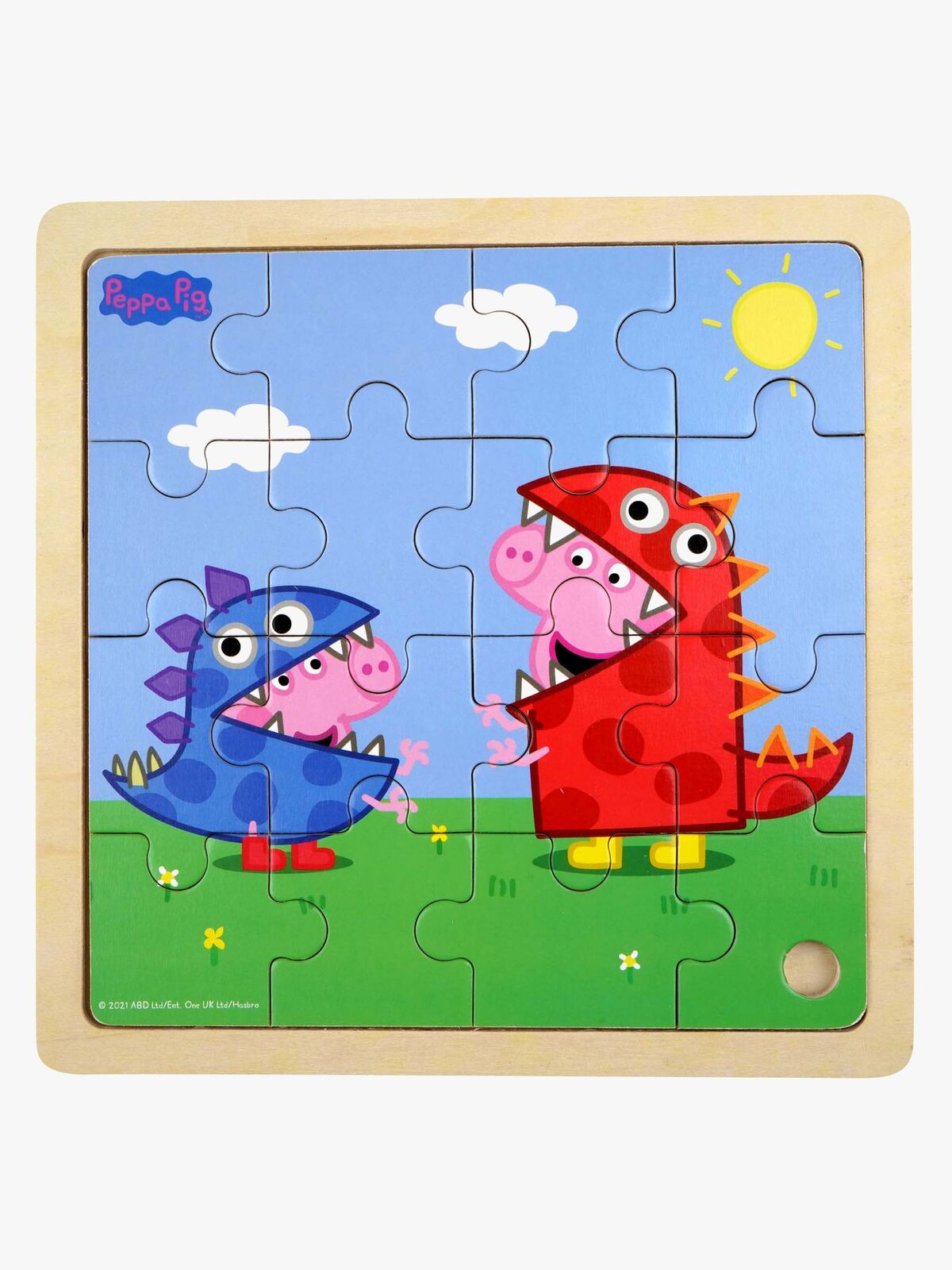 Gurli Gris Træpuslespil Dinosaurer 16 Brikker