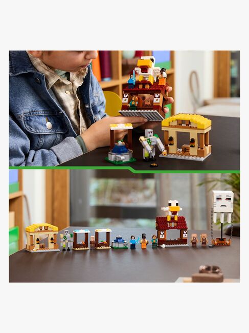 LEGO Minecraft 21273 Ghast-ballonens angreb på landsbyen