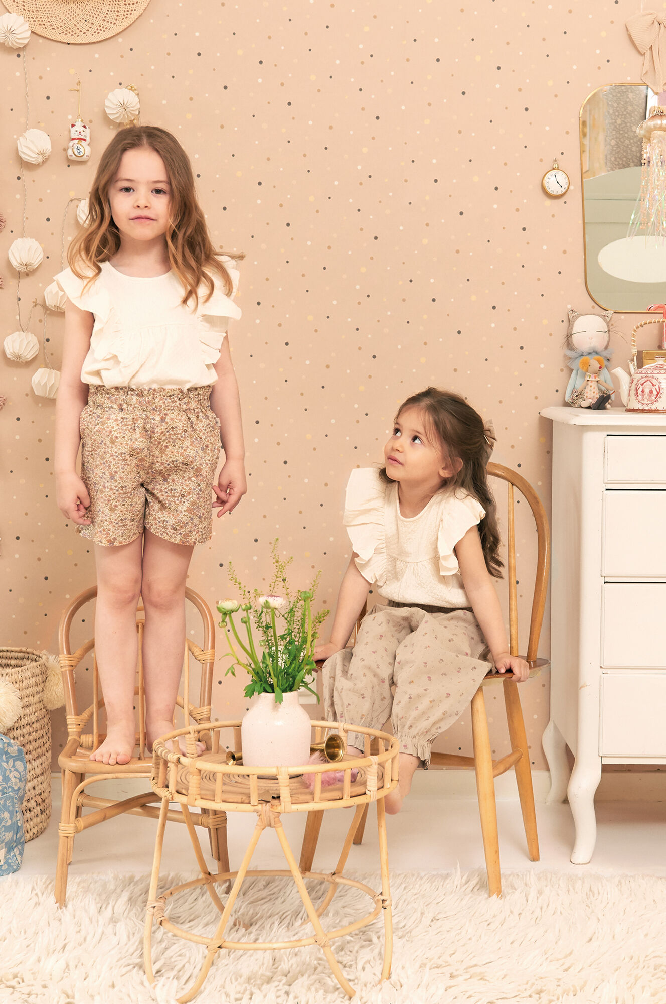 Majvillan Tapet Stardust, Shimmering Pink