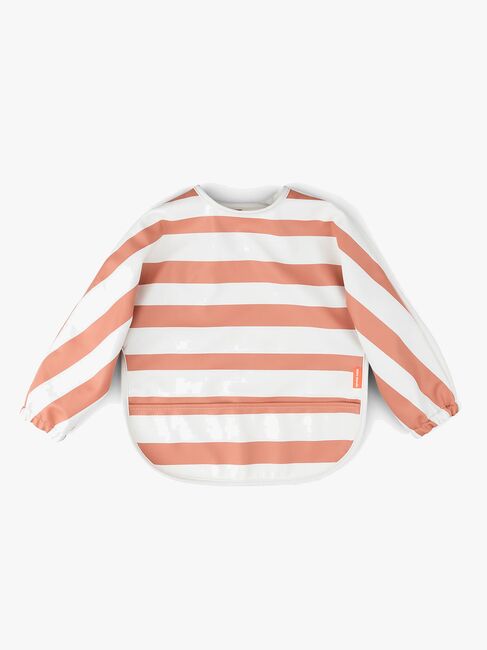 Done By Deer Langærmet Hagesmæk, Stripes Papaya