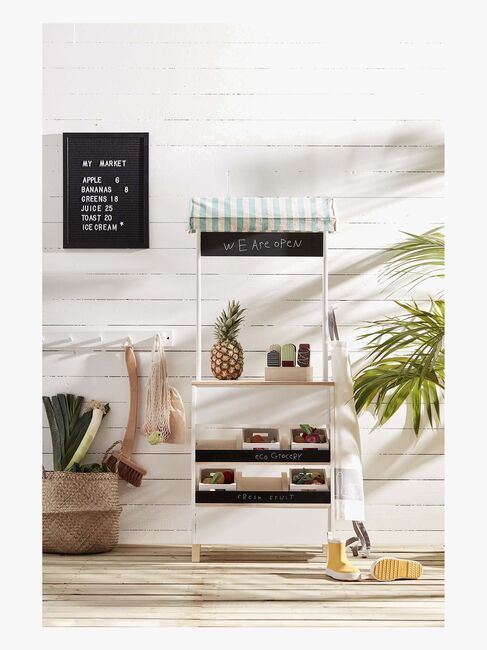 Kids Concept Bistro Markedsbod, Hvid/Multi