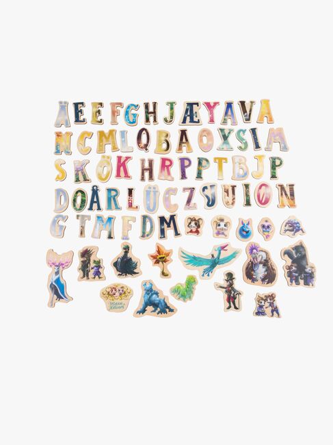 Musse & Helium Magnetbogstaver og Figurer 72 Stk.