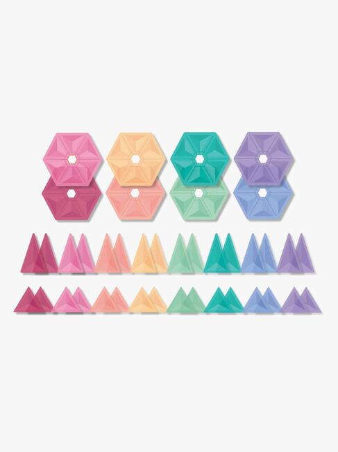 Connetix Magnetiske Byggeklodser Pastel Geometry Pack 40 Dele