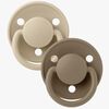 BIBS Sut De Lux 2-pak Silicone, Vanilla/Dark Oak