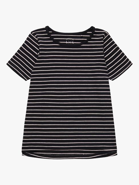 Luca & Lola Malena T-shirt 2-pak, Black/Pink Stripes