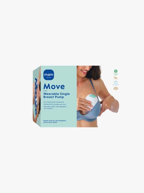 MAM Move Wearable Single Brystpumpe, White