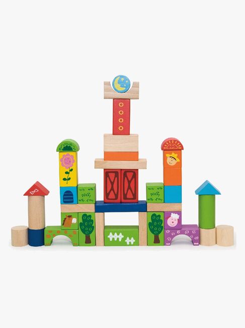 VIGA Træklodser Bondegård 50 Stk.