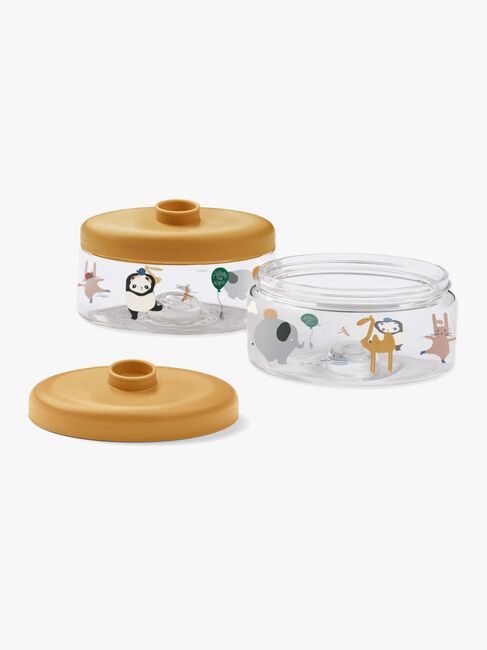 LIEWOOD Dominique Tritan Madkasse 2-pak, Around the world/Sandy