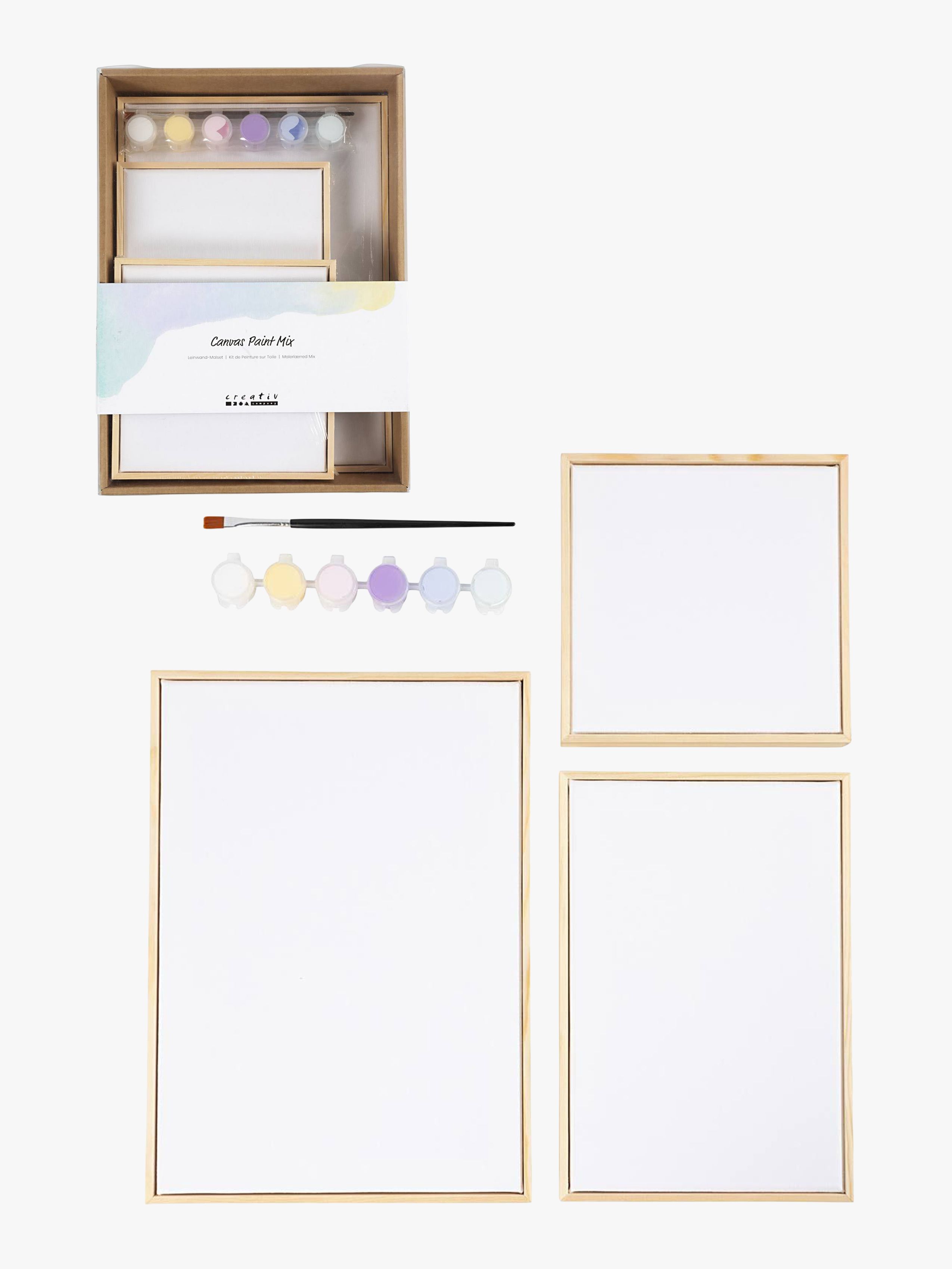 Creativ Company Malerlærreder 3-pak, Pastel