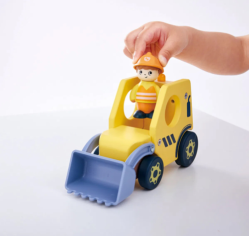 Hape Eventyrbog med Legesæt The Buzzing Bulldozer