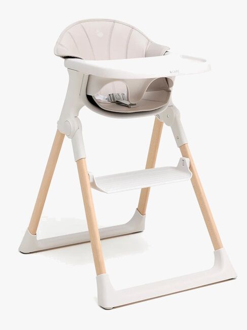 Beemoo CARE Harmony Højstol inkl. Hynde, White/Wood/Beige