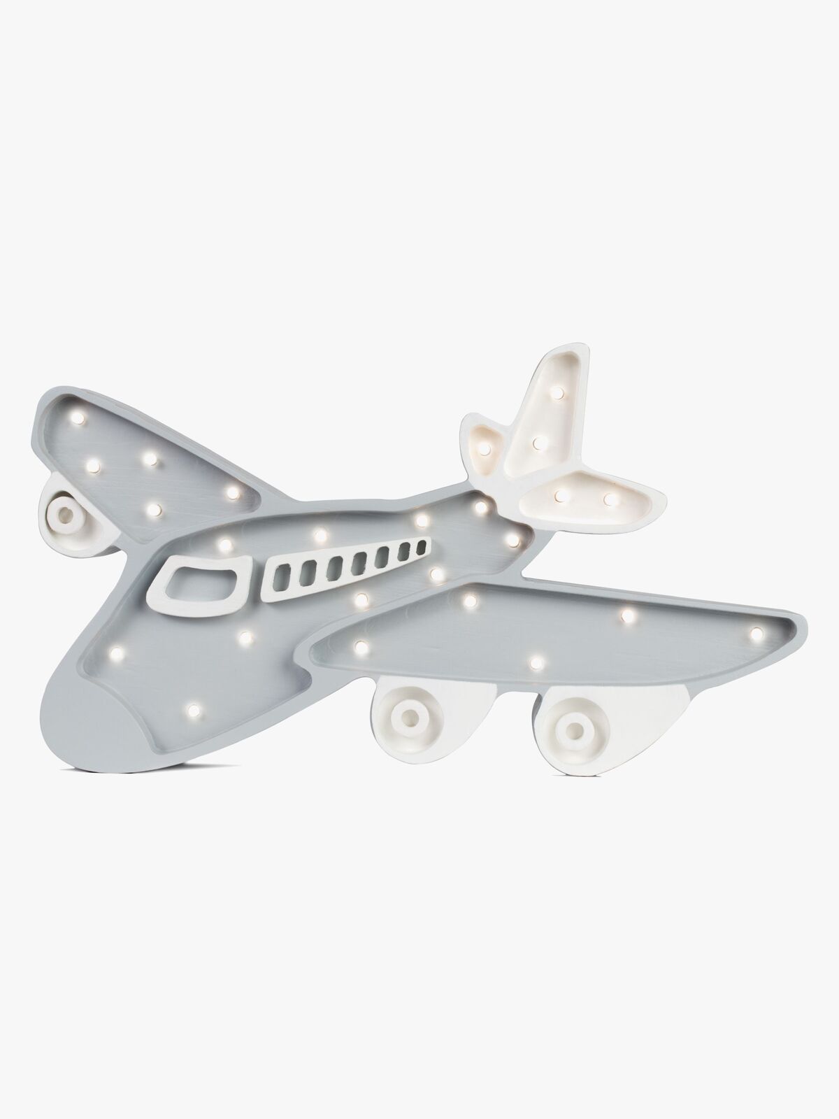 Little Lights Lampe Flyvemaskine, Lysegrå