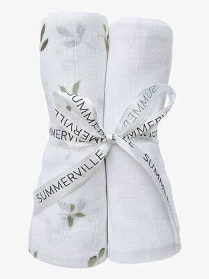 Summerville Organic Musselin Tæppe 2-pak, Sprout