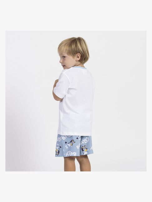 Bluey Pyjamas, Hvid/Blå