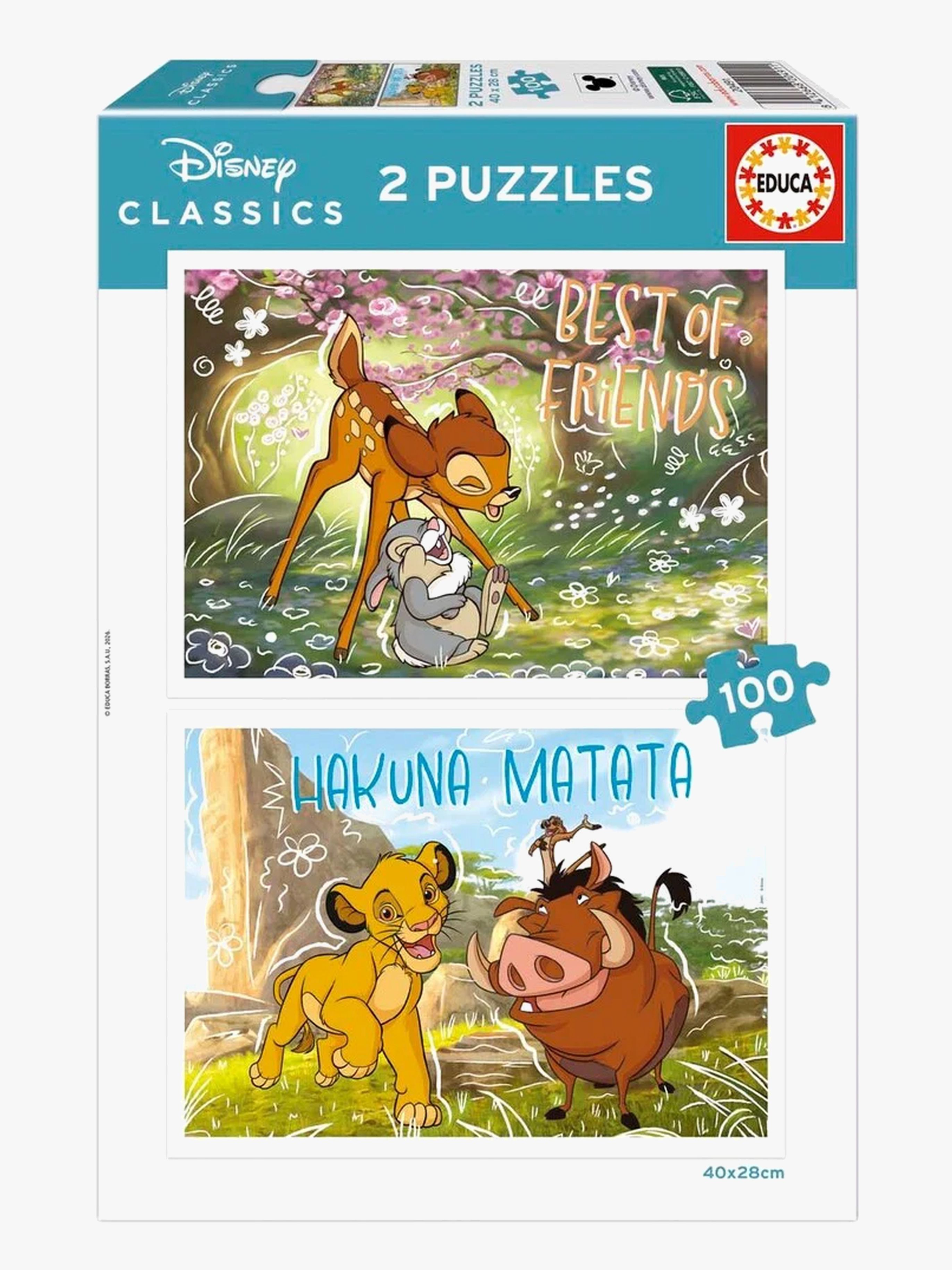 Educa Disney Classic Puslespil 2x100 Brikker