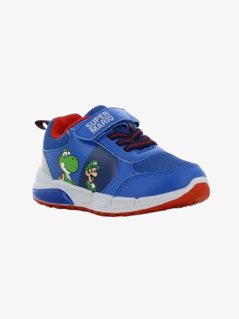 Super Mario Sneakers, Cobalt Blue/Silver