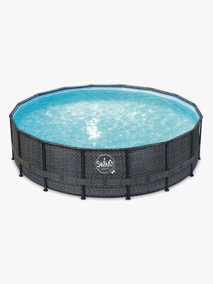 Swing Pools Elite poolsæt 488x122 cm, Sort