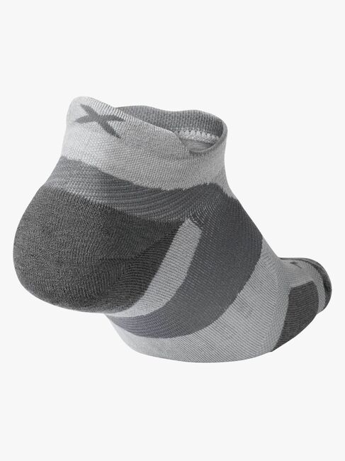 2XU Vectr Merino Light Cushion No Show Strømper, Grå