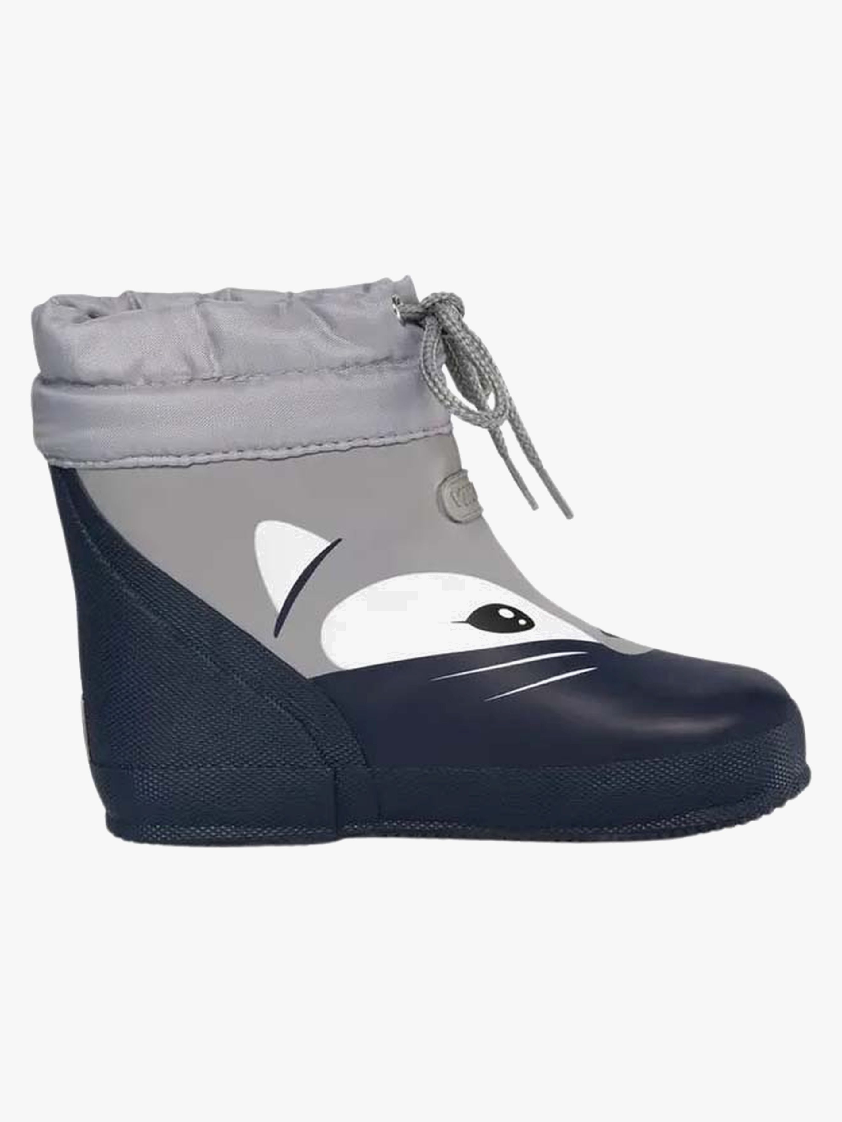 Viking Alv Barefoot Paw Print forede gummistøvler, Pearlgrey, 30