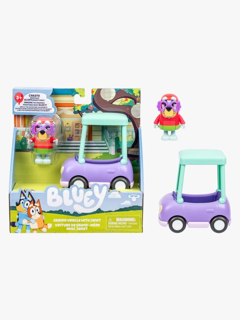 Bluey Figur med Transportmiddel Janet