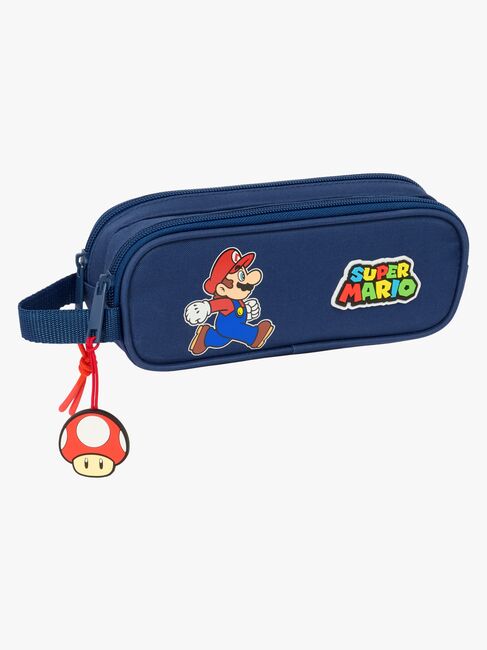 Nintendo Super Mario Dobbelt Penalhus Trick, Mørkeblå/Rød