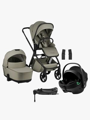 EasyWalker Zoey Duovogn inkl. Axkid GOKID Autostol Baby & Base, Sage Green