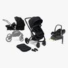 Beemoo Move 2-in-1 Kombivogn inkl. Maxi-Cosi CabrioFix i-Size Autostol Baby & Base, Black
