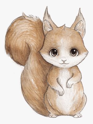 Stickstay Sandy The Squirrel Wallsticker