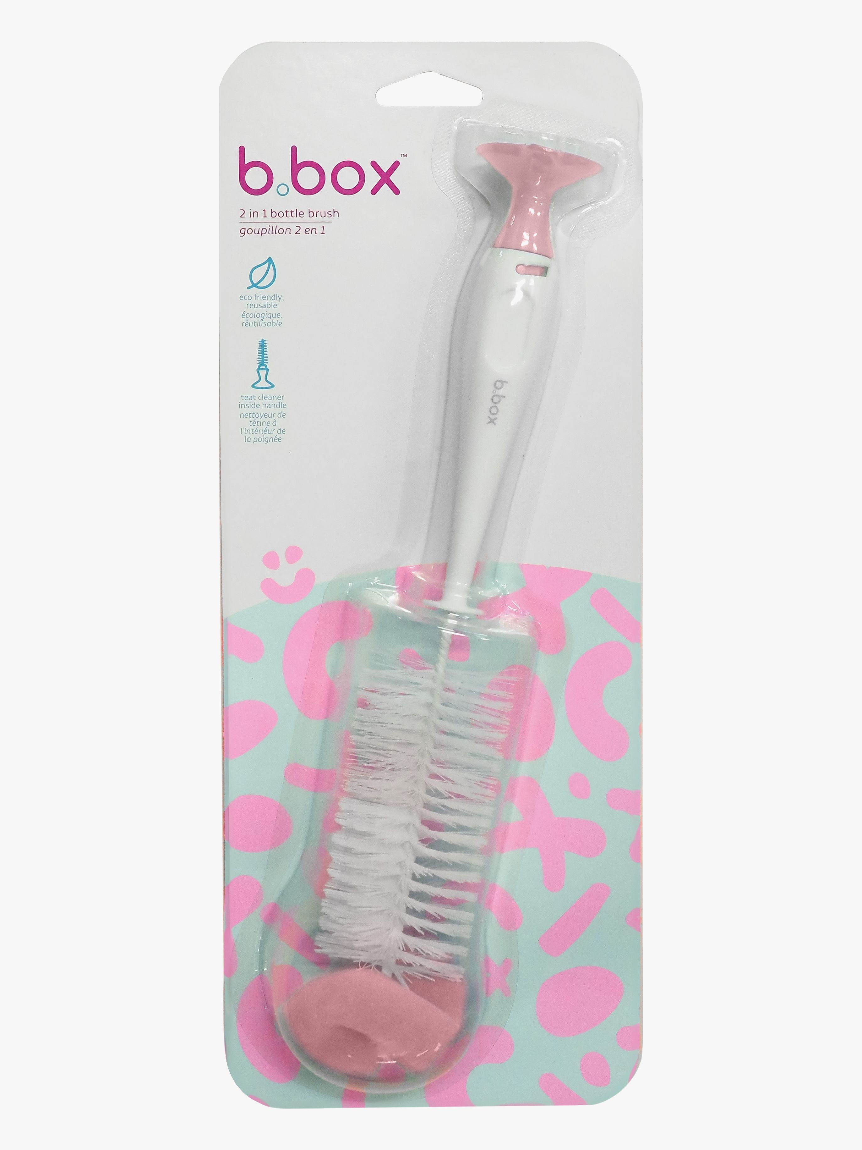 b.box 2-in-1 Flaskebørste, Blush