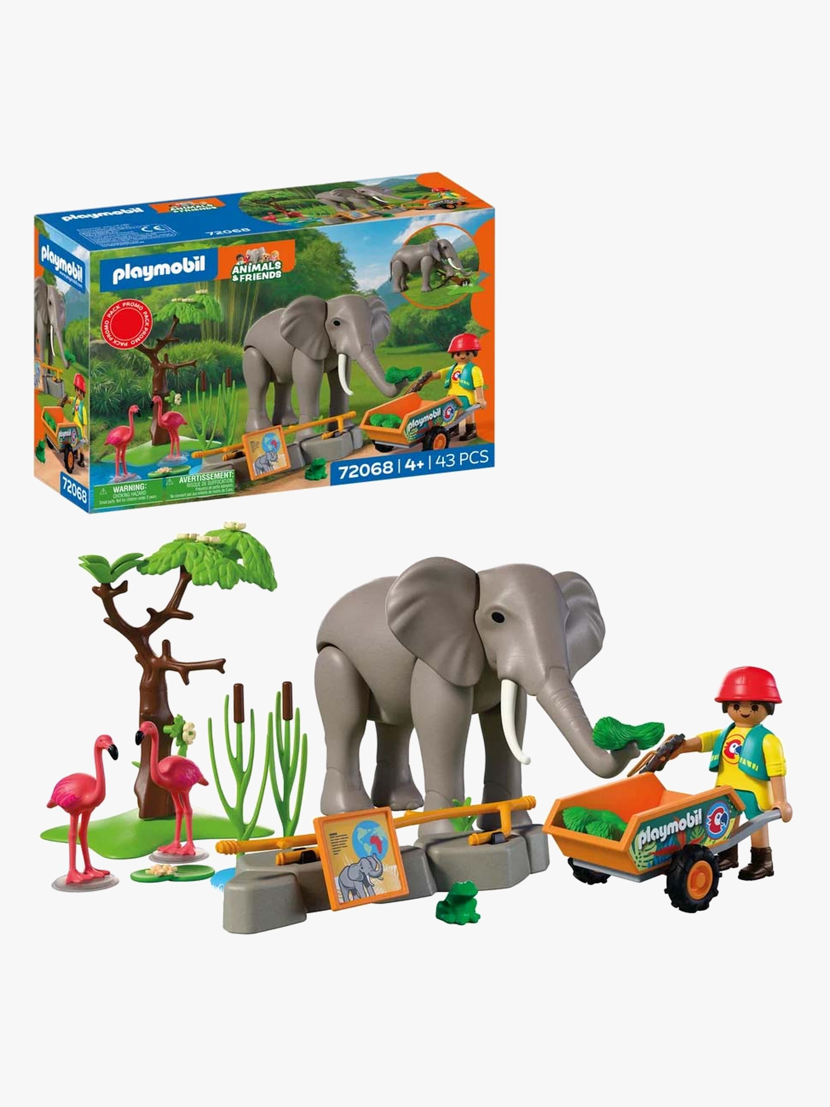 Playmobil Animals & Friends 72068 Elefant Med Dyrepasser