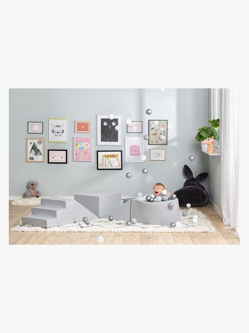 JLY Aktivitetsklodser & Boldbassin, Grey