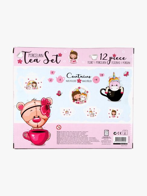 Barbo Toys Lillie & Ellie Teservice i Porcelæn 12 Brikker