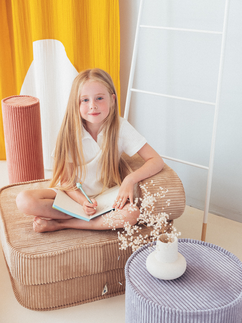 Wigiwama Flip Foldbar Stol 150x60 cm, Brown Sugar